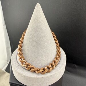 Vintage Solid Copper Bracelet Chain 7.5"